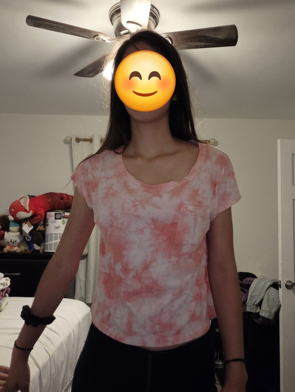 Pink Tie-dye Crop Top